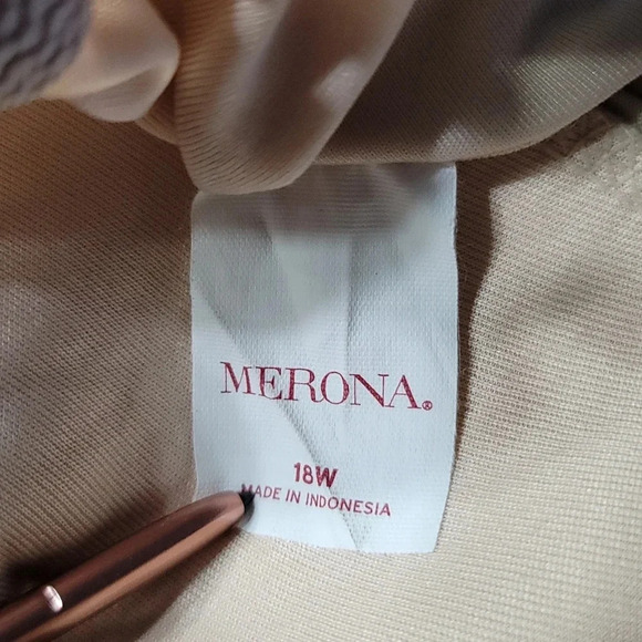 Merona One Piece Bathing Suit Sz 18W - Picture 5 of 6